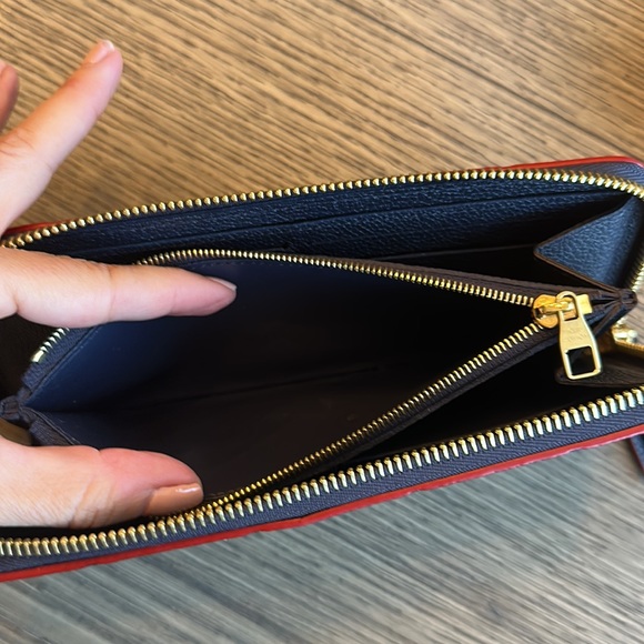 Louis Vuitton Clémence Wallet - Navy/Red - Picture 9 of 13